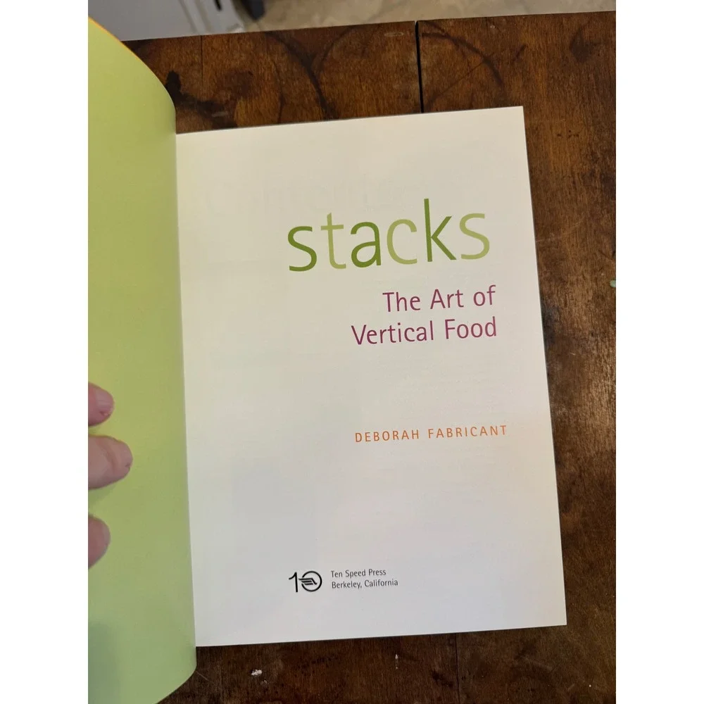 Stacks The Art of Vertical Food Deborah Fabricant Cookbook 1999 First Printing